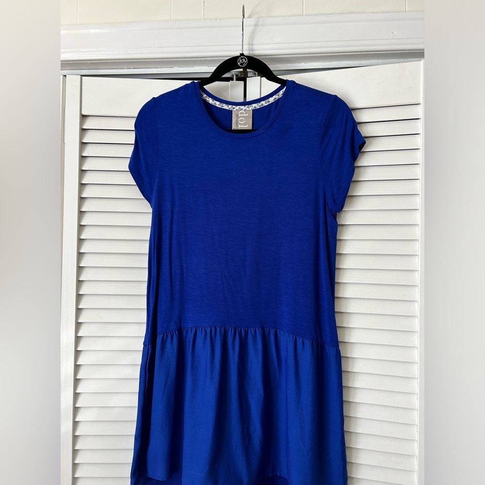 Anthro brand cobalt swing dress